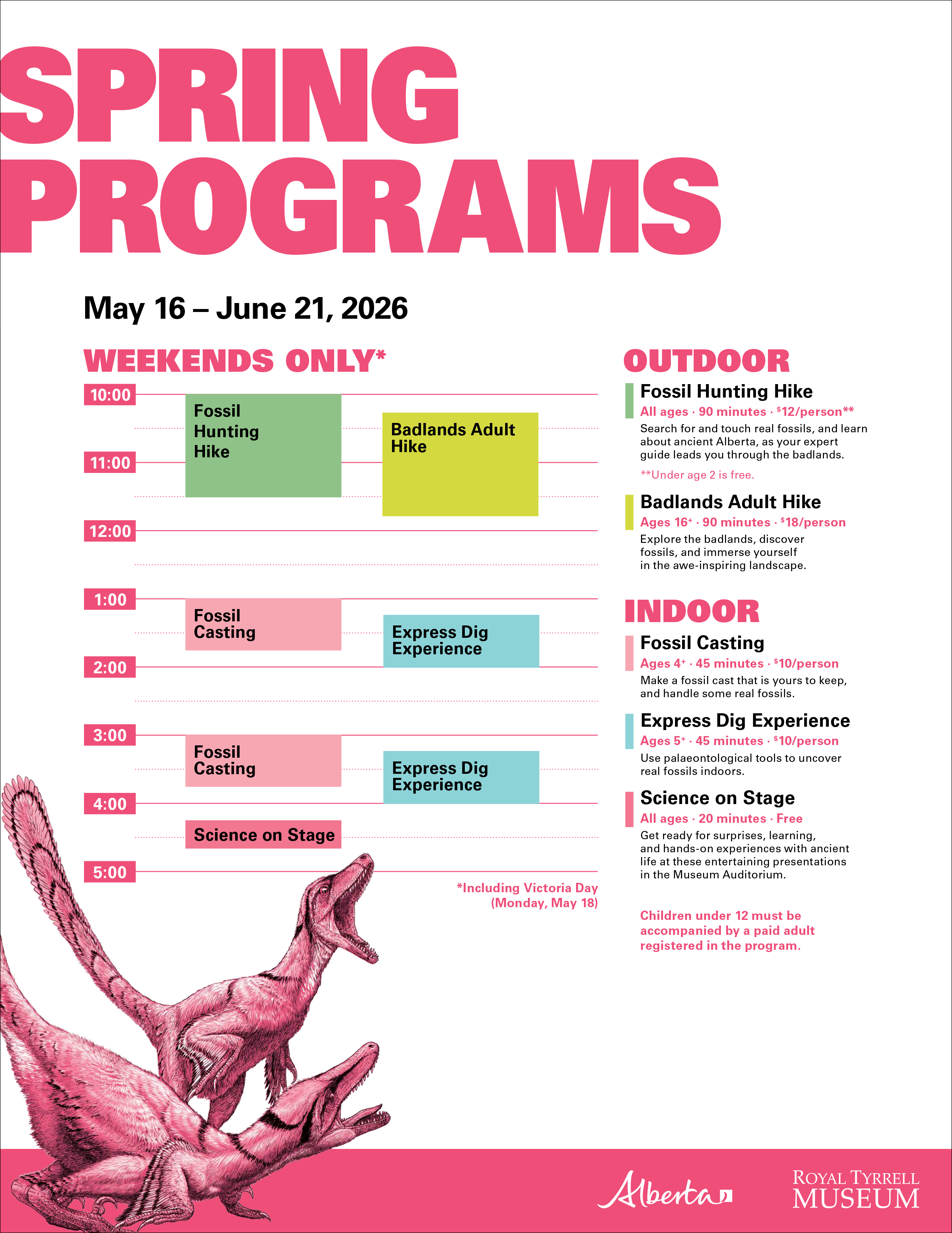 Spring schedule